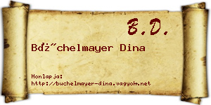 Büchelmayer Dina névjegykártya